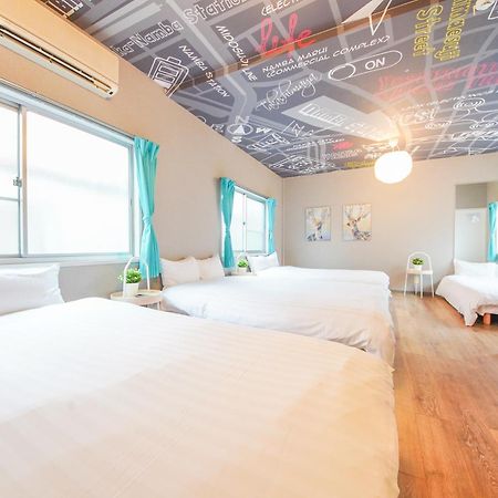 Sanacion Namba 難波千日前の5Ldk120平米 駅徒歩2分 広々バルコニーでバーベキューも可能 Apartment Osaka Luaran gambar